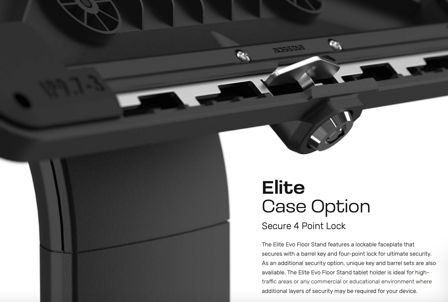 Evo Elite iPad Floor Stand (White)