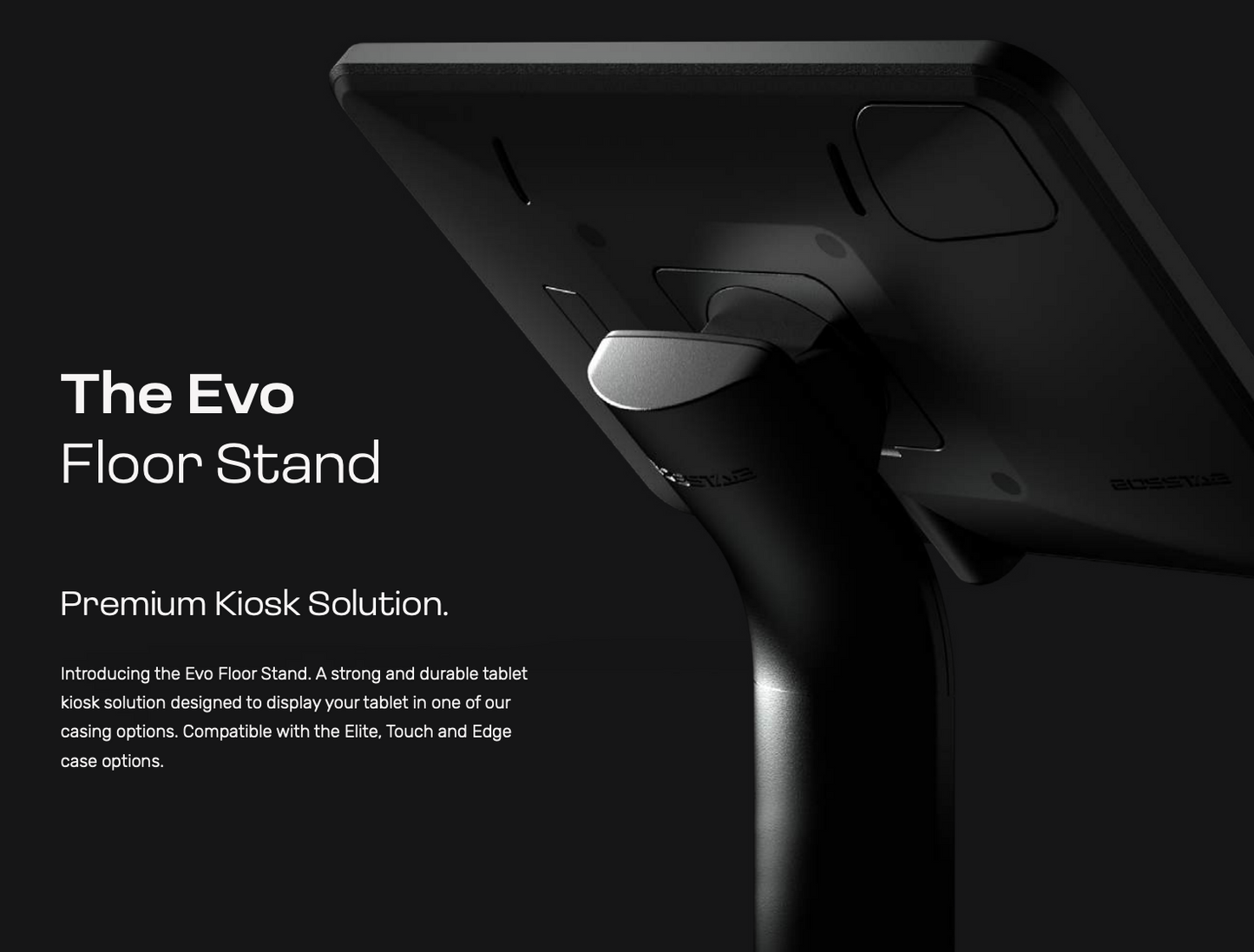 Evo Elite iPad Floor Stand (White)